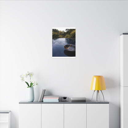 Kintsugi Water Ripple in Overcast | Broken Beauty Canvas Art