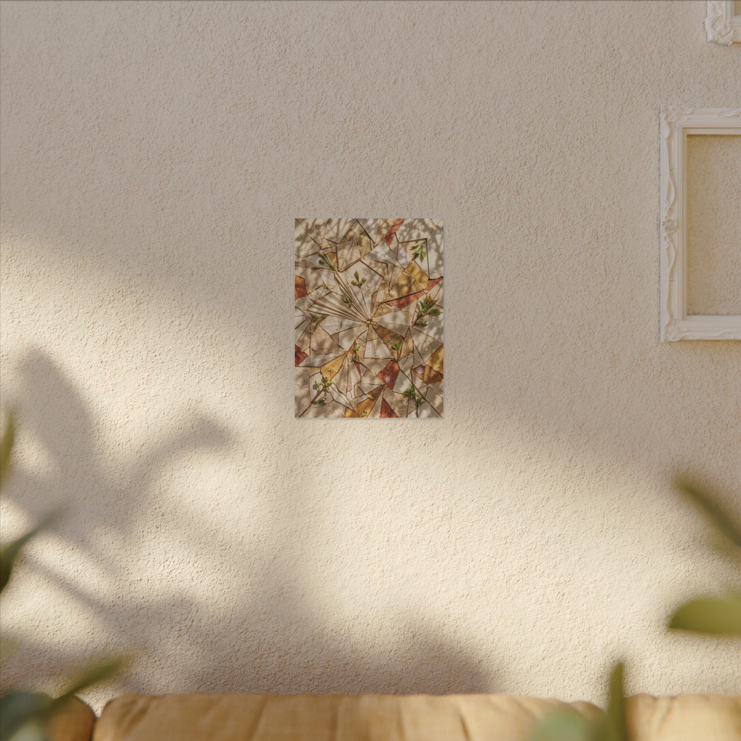 Resilient Paper Fold Canvas Art - Gold Repair Kintsugi