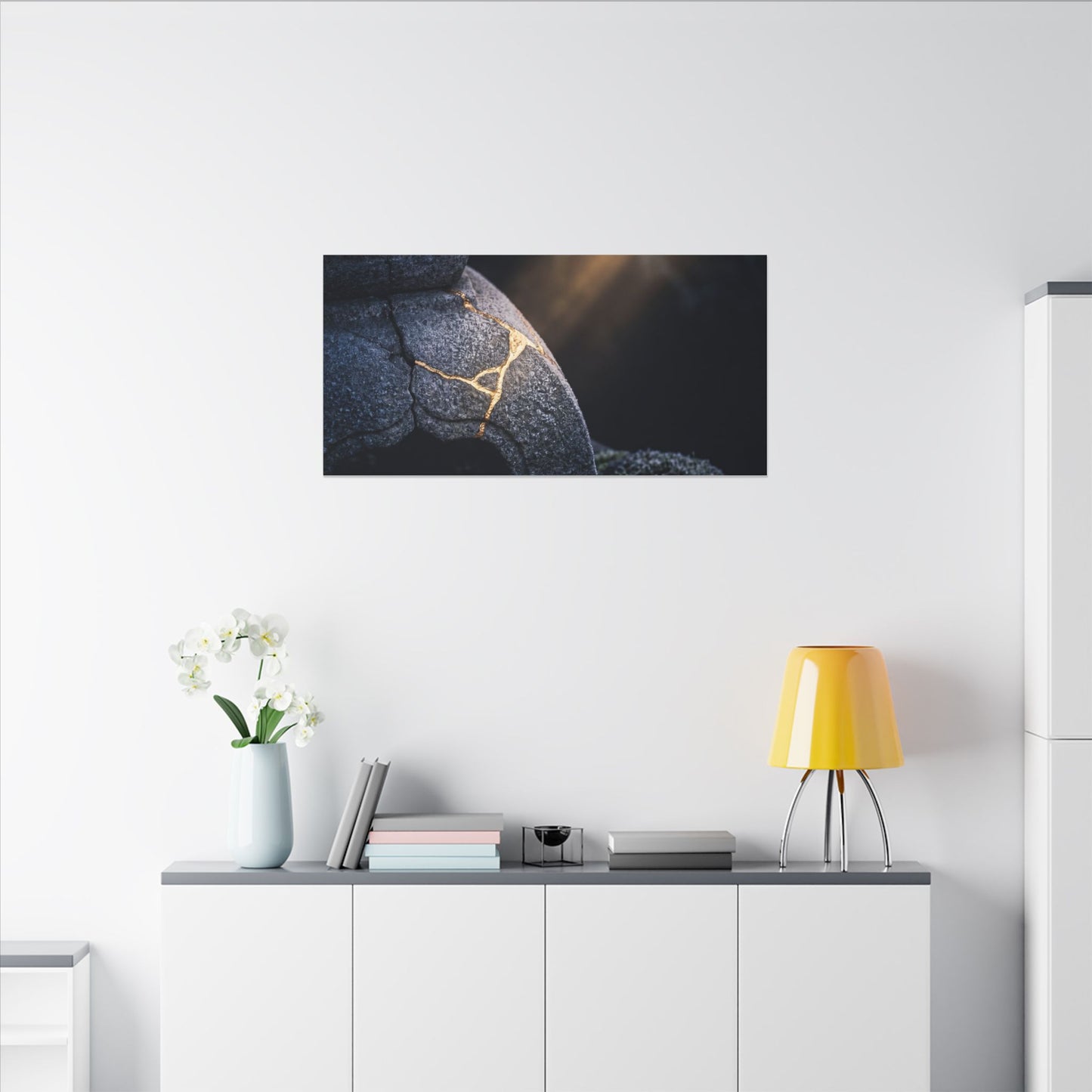 Ma Moonlit Garden Canvas Art - Kintsugi Broken Beauty