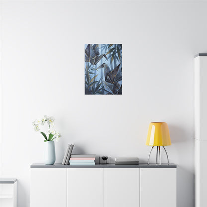 Paper Fold Canvas Art | Summer Kintsugi Crackle Gold Art