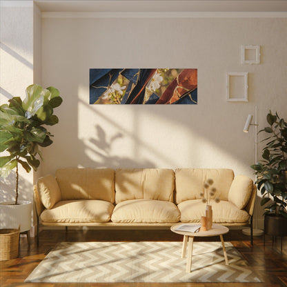 Golden Hour Paper Fold Canvas Art - Kintsugi Ma