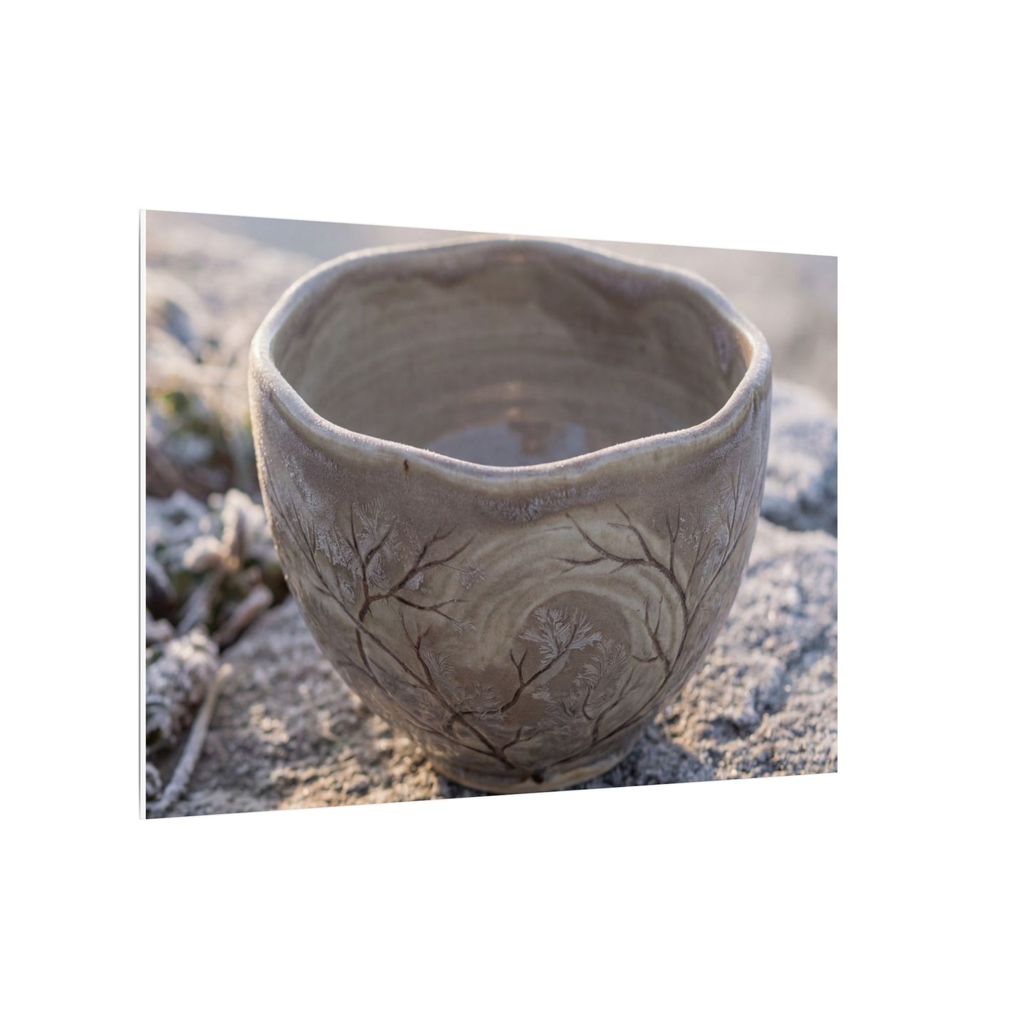 Seijaku Ceramic Bowl Canvas Art - Japandi Japanese Pattern