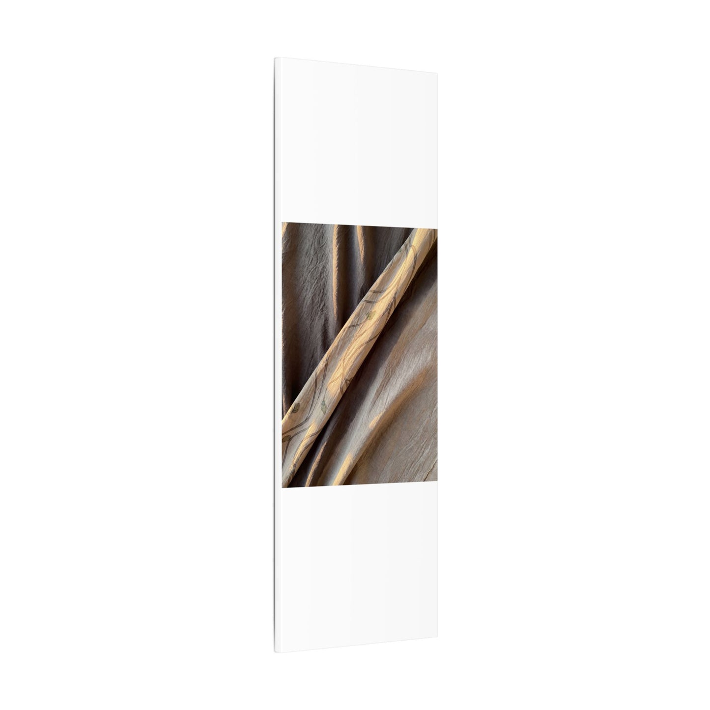 Warm Silk Drape Canvas Art - Japanese Pattern Japandi