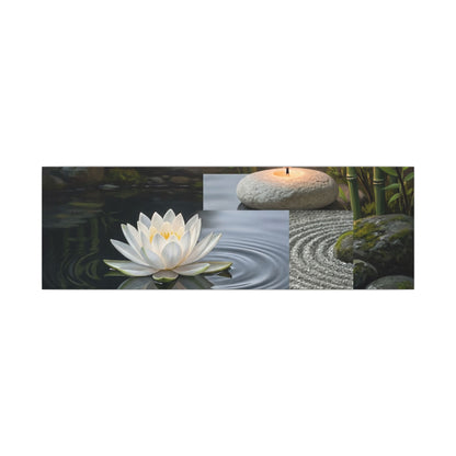 Candlelight Lotus Flower Canvas Art - Zen Kanso
