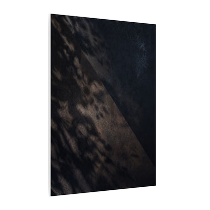 Shadow Play Winter Canvas Art | Dark Japandi Moody Design