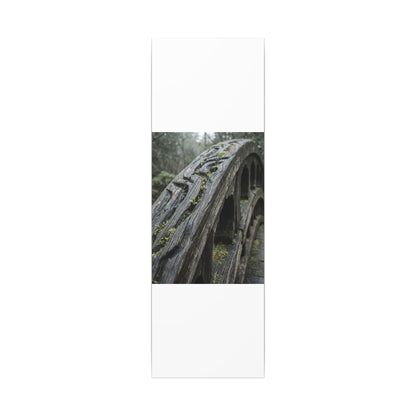 Overcast Wooden Bridge Canvas Art - Japandi Kanso