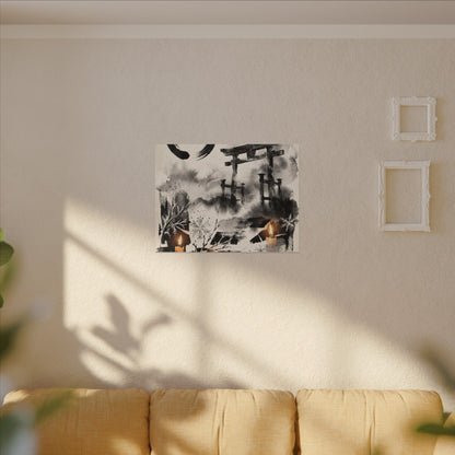 Candlelight Torii Gate Canvas Art - Zen Datsuzoku