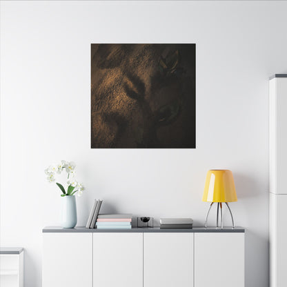 Candlelight Shadow Play Canvas Art - Dark Japandi Ma