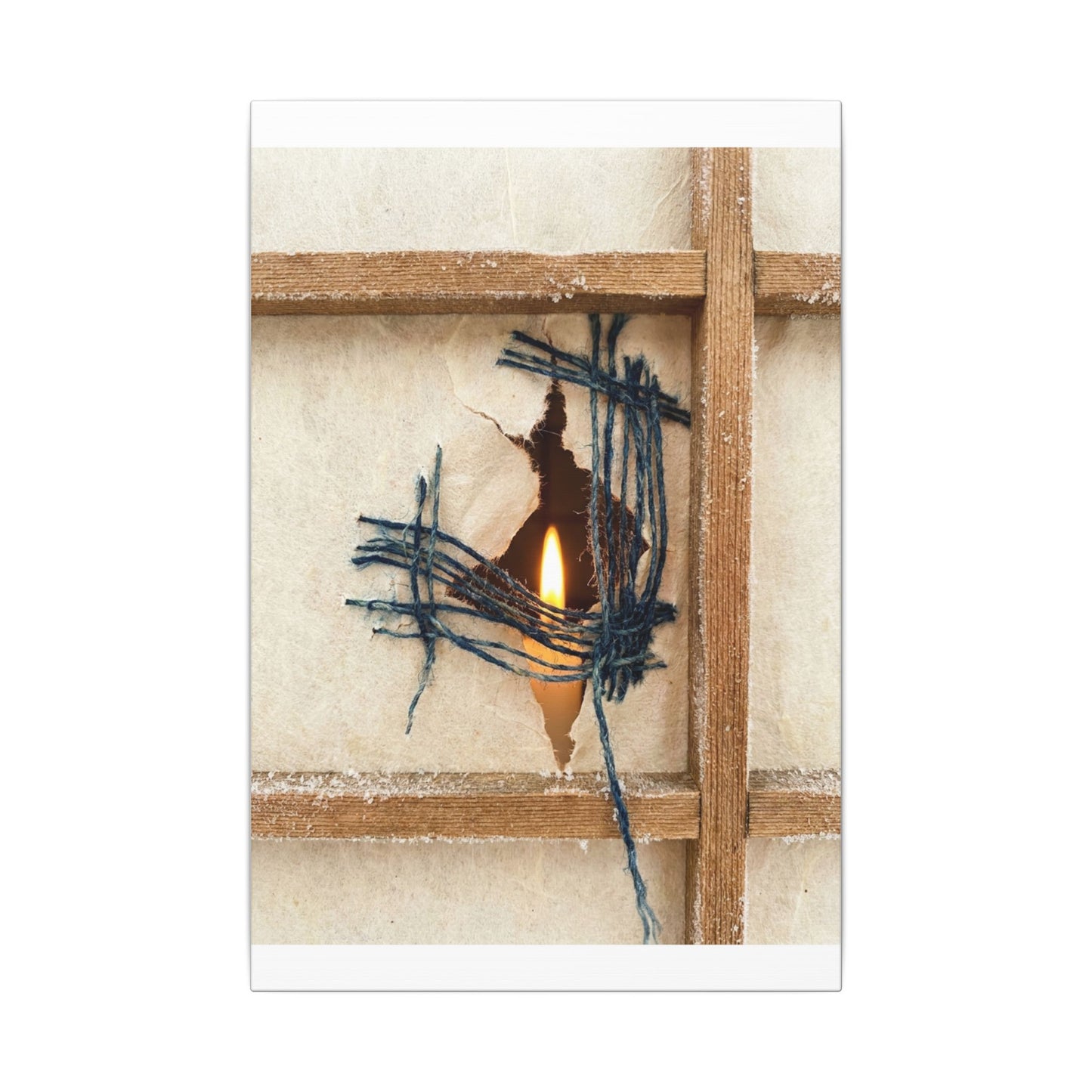 Winter Shoji Screen Broken Beauty Canvas Art | Resilient Decor