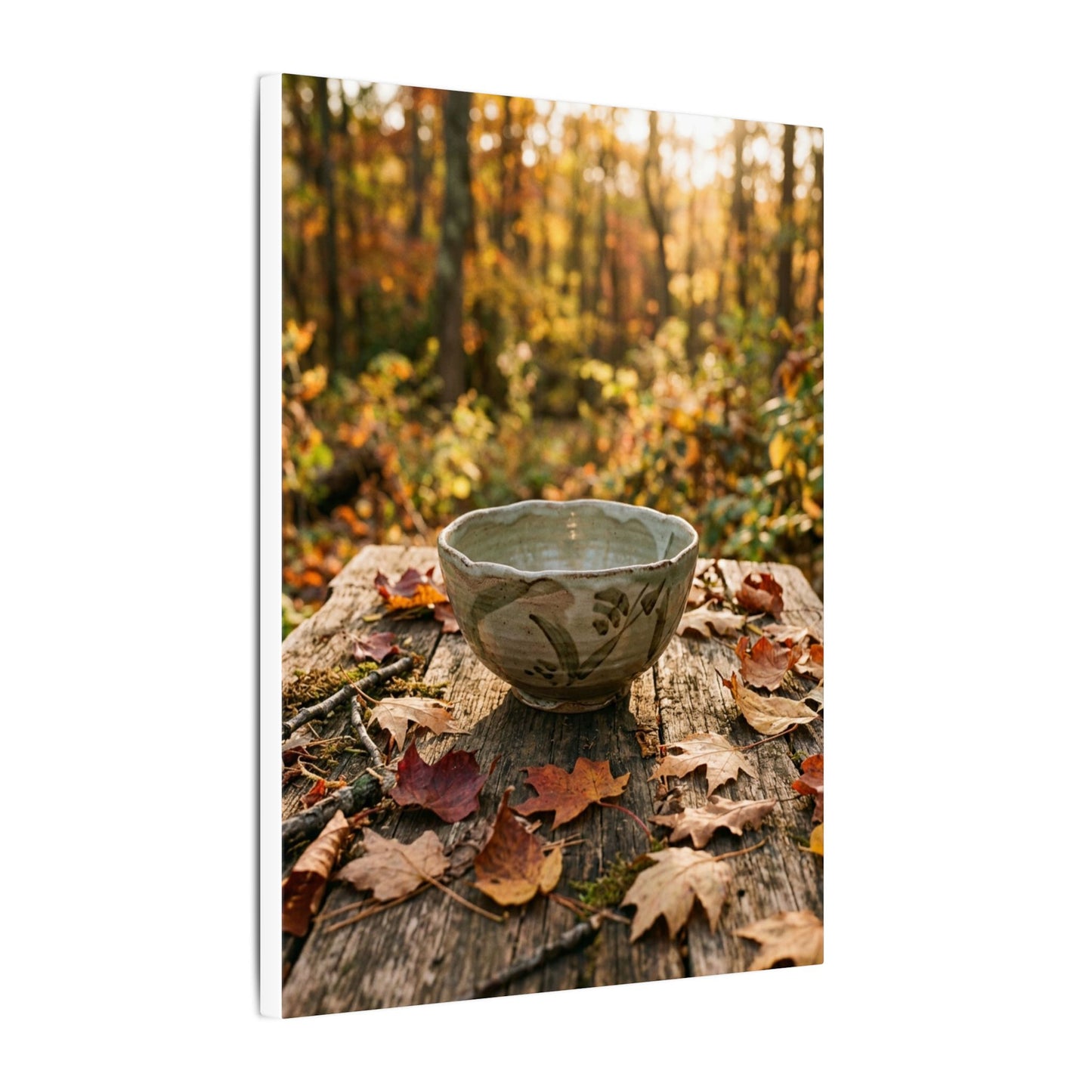 Spring Rock Garden Moody Minimal Canvas Art | Luxurious Decor
