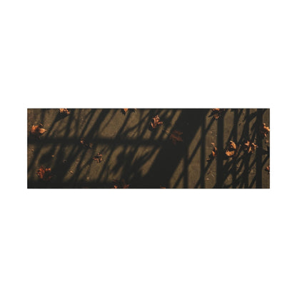 Dark Japandi Shadow Play in Golden Hour | Moody Minimal Canvas Art
