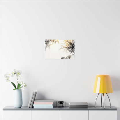 Tea Ceremony Sumi E Canvas Art | Serene Zen Art