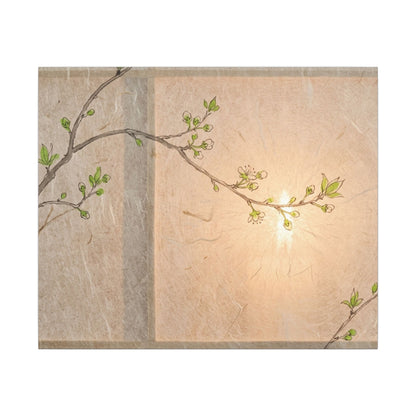 Spring Cherry Blossom Forest Whimsy Canvas Art | Rustic Decor