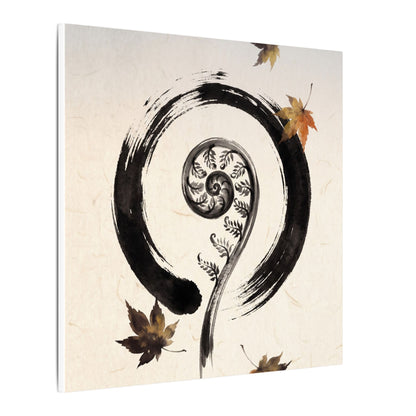Fern Unfurling Autumn Canvas Art | Zen Peaceful Design
