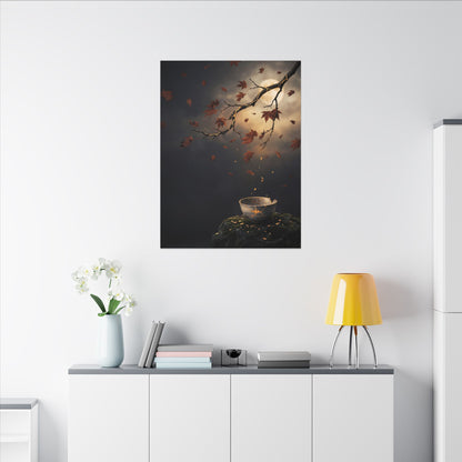 Moonlit Garden Gold Repair Canvas Art | Beautiful Kintsugi Art