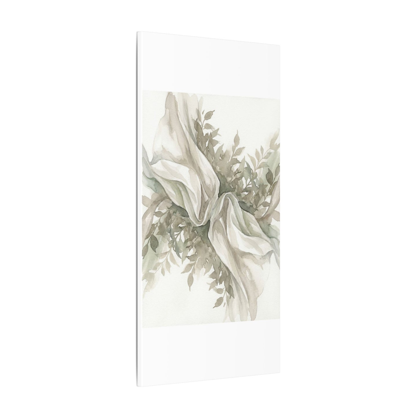 Summer Silk Drape Watercolor Canvas Art | Cozy Decor