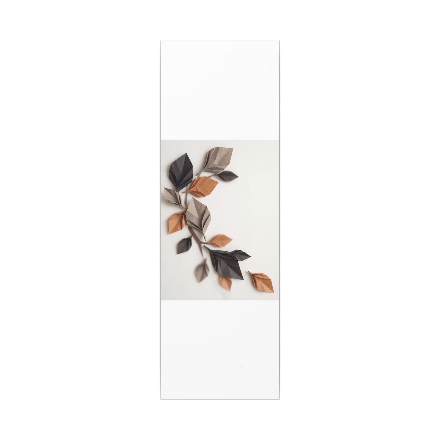 Paper Fold Autumn Canvas Art | Japandi Earthy Design