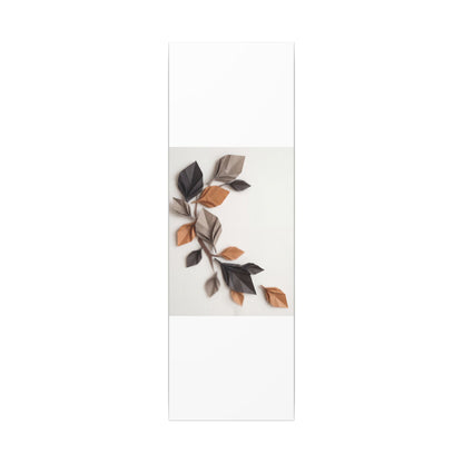 Paper Fold Autumn Canvas Art | Japandi Earthy Design