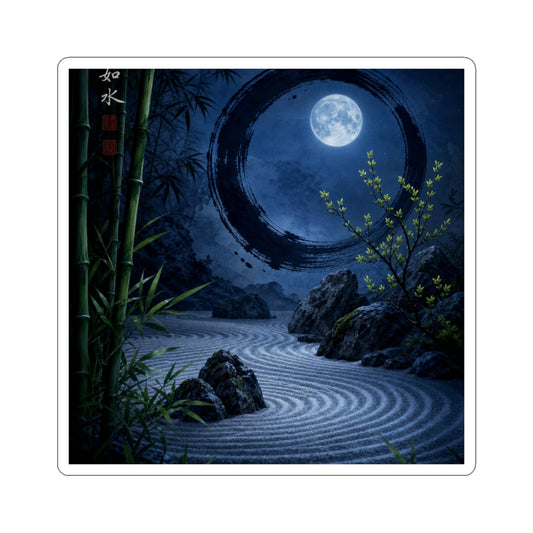 Rock Garden Spring Sticker | Zen Peaceful Design