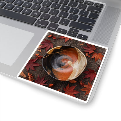 Autumn Ceramic Bowl Broken Beauty Sticker | Healing Decor