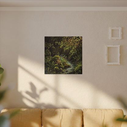 Tea Ceremony Spring Canvas Art | Kintsugi Philosophical Design