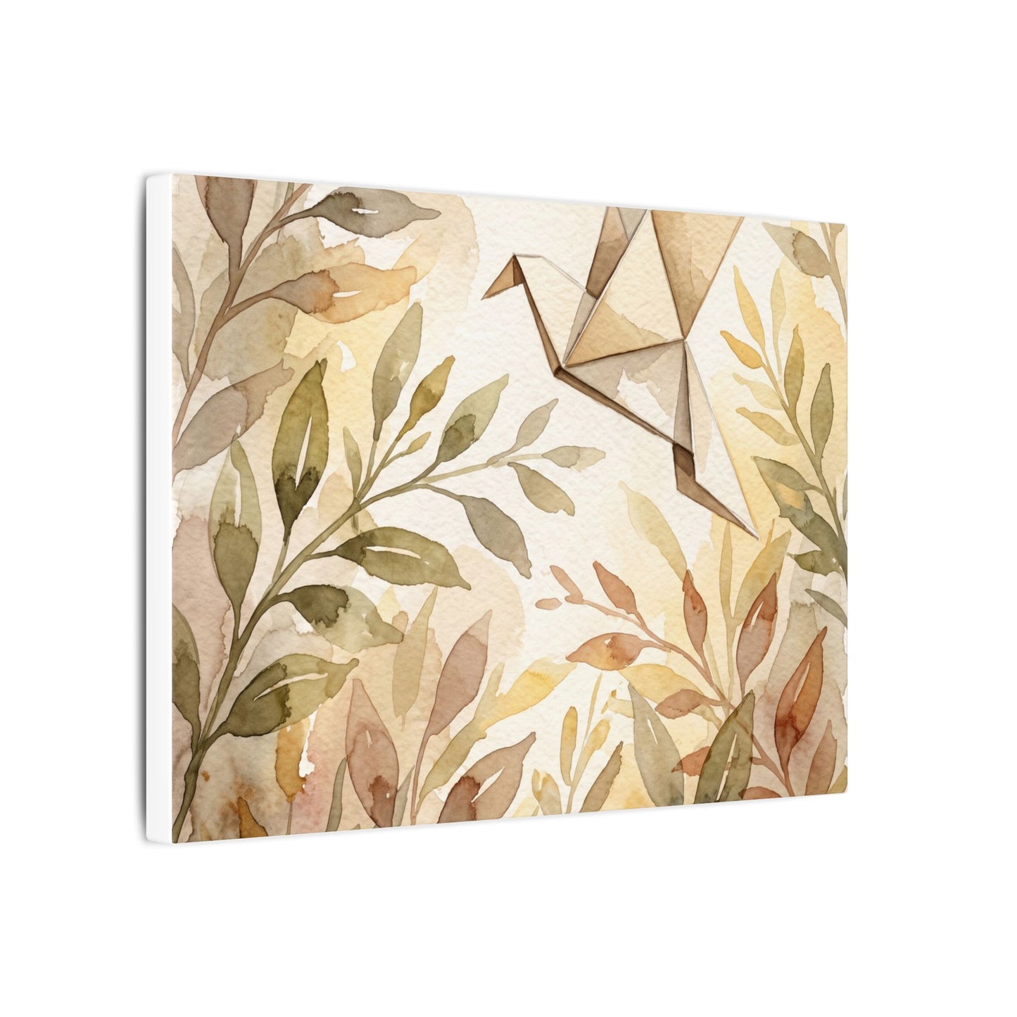Fukinsei Paper Fold Canvas Art - Japandi Watercolor