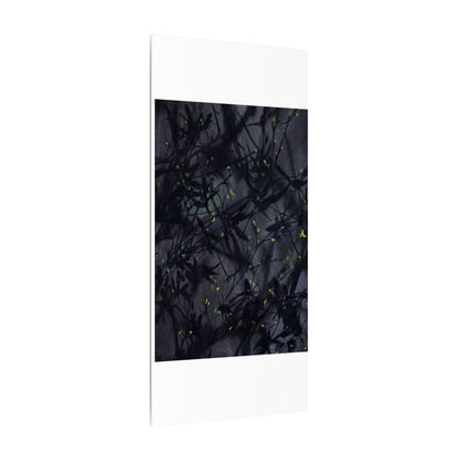 Shadow Play Spring Canvas Art | Dark Japandi Atmospheric Design