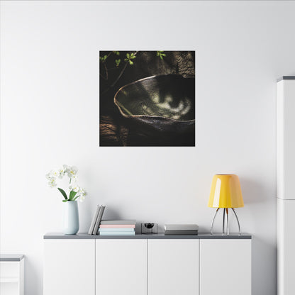 Sophisticated Ceramic Bowl Canvas Art - Dark Texture Dark Japandi