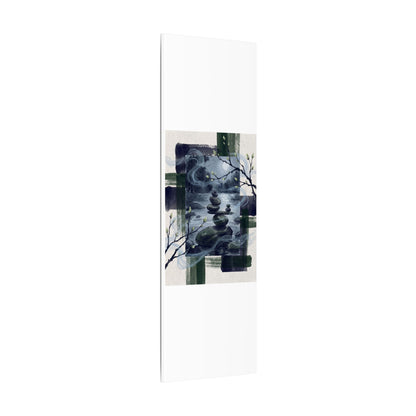 Moonlight River Stones Canvas Art - Zen Shibui