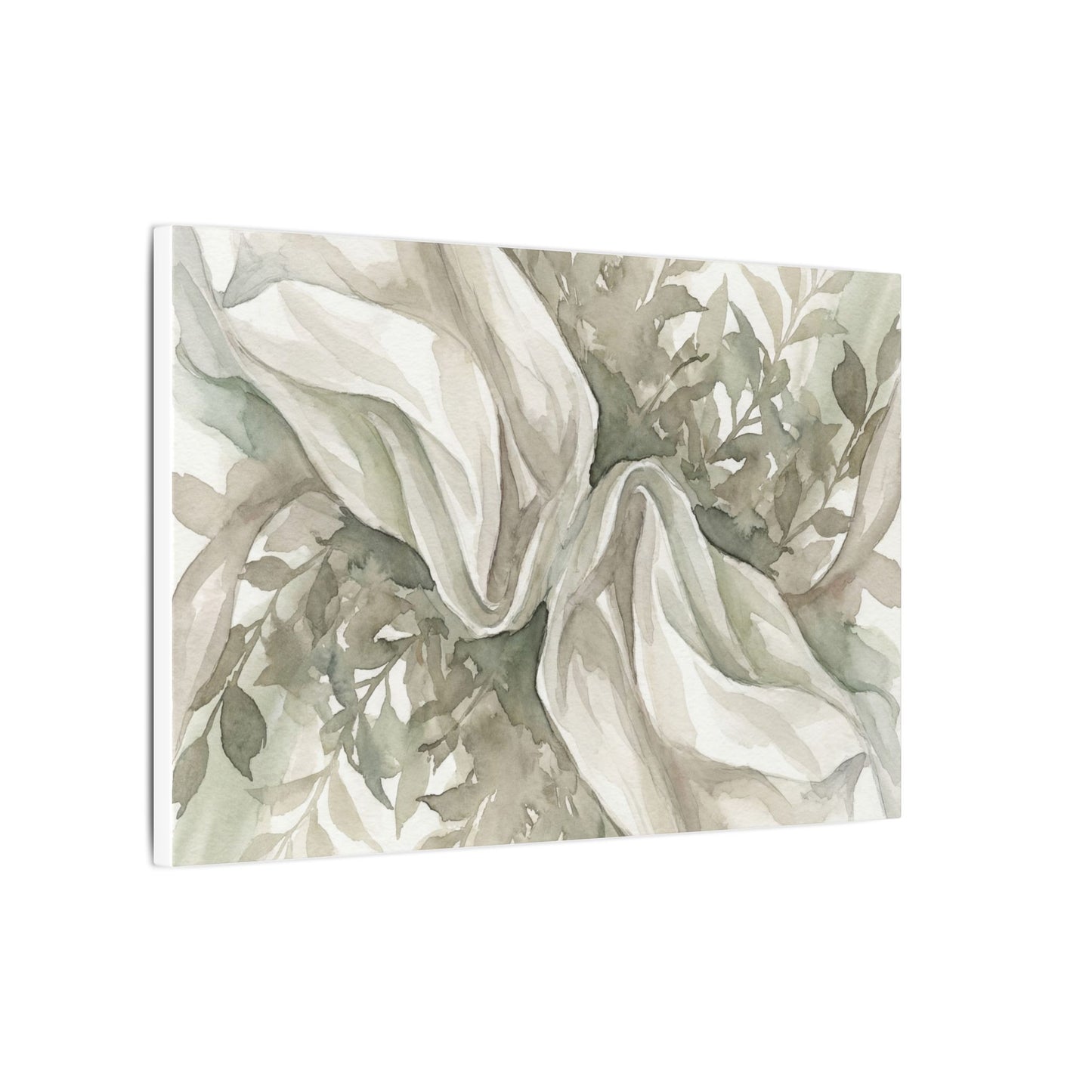 Summer Silk Drape Watercolor Canvas Art | Cozy Decor