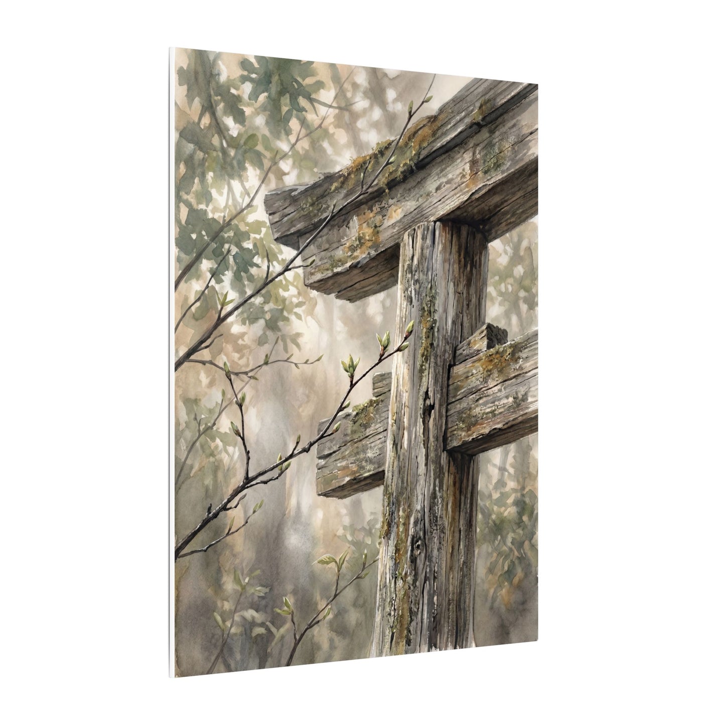 Torii Gate Spring Canvas Art | Japandi Neutral Design