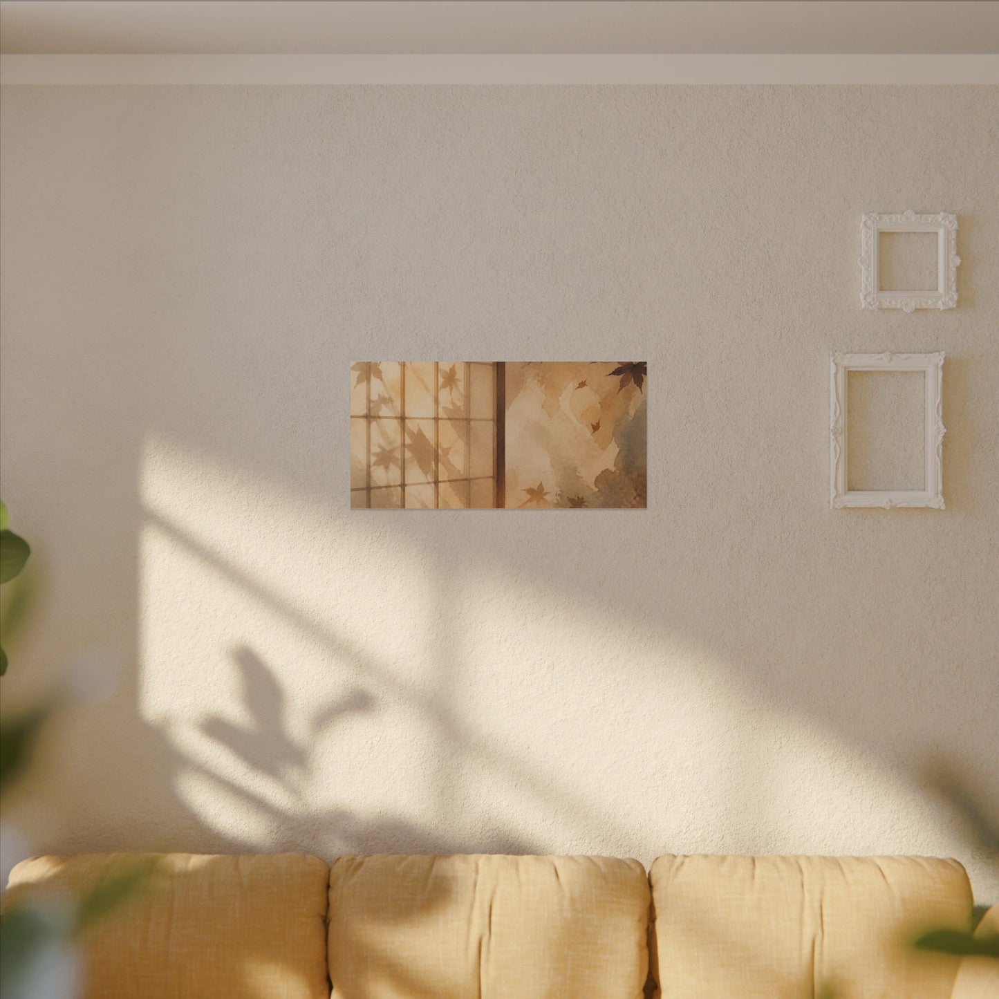 Candlelight Shoji Screen Canvas Art - Japandi Ma