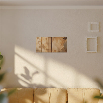 Candlelight Shoji Screen Canvas Art - Japandi Ma