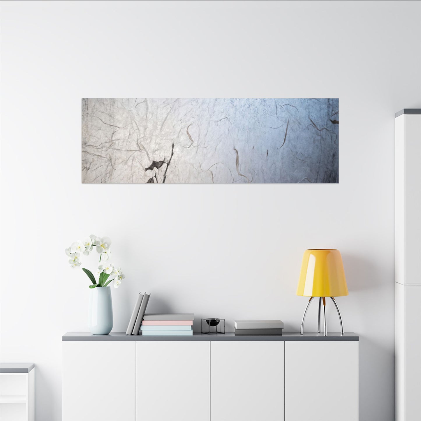 Moonlight Shoji Screen Canvas Art - Japandi Shibui