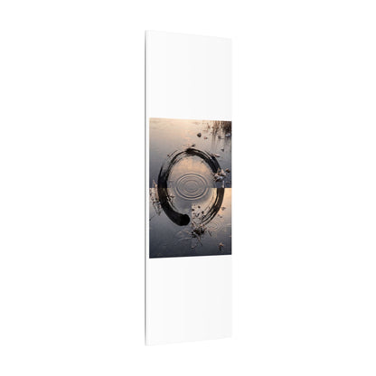 Winter Water Ripple Enso Canvas Art | Tranquil Decor