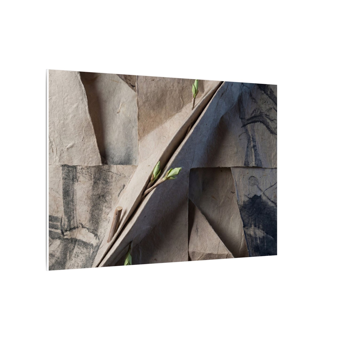 Paper Fold Canvas Art | Spring Japandi Japanese Pattern Art
