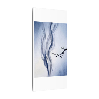 Incense Smoke Spring Canvas Art | Zen Tranquil Design