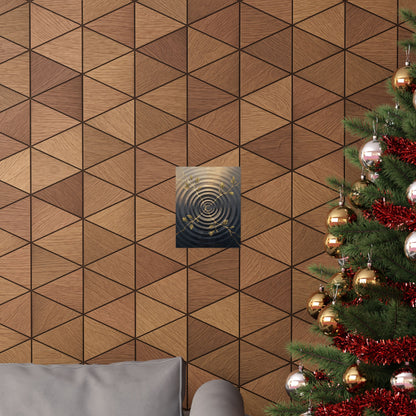 Kanso Water Ripple Wall Art Print - Kintsugi Gold Vein