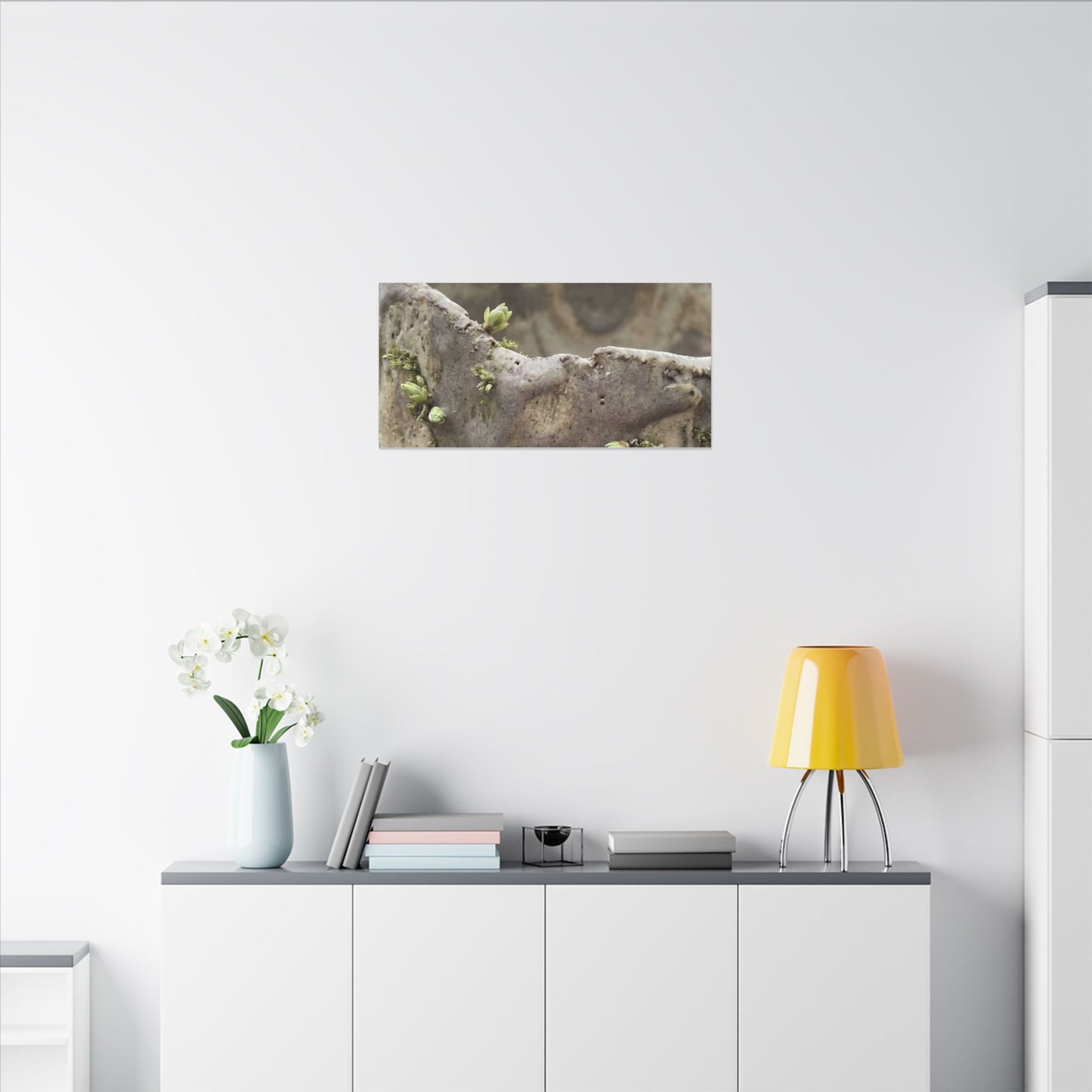 Overcast Ceramic Bowl Canvas Art - Japandi Fukinsei