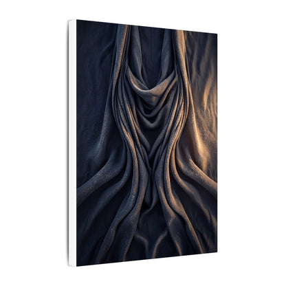 Moody Silk Drape Canvas Art - Shadow Zen Dark Japandi