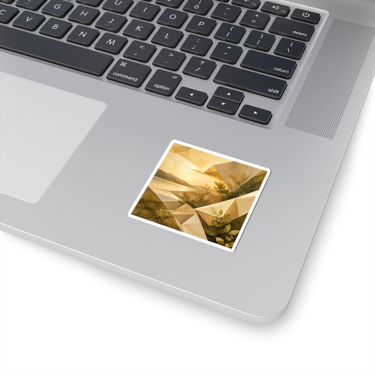 Japandi Paper Fold in Golden Hour | Watercolor Sticker