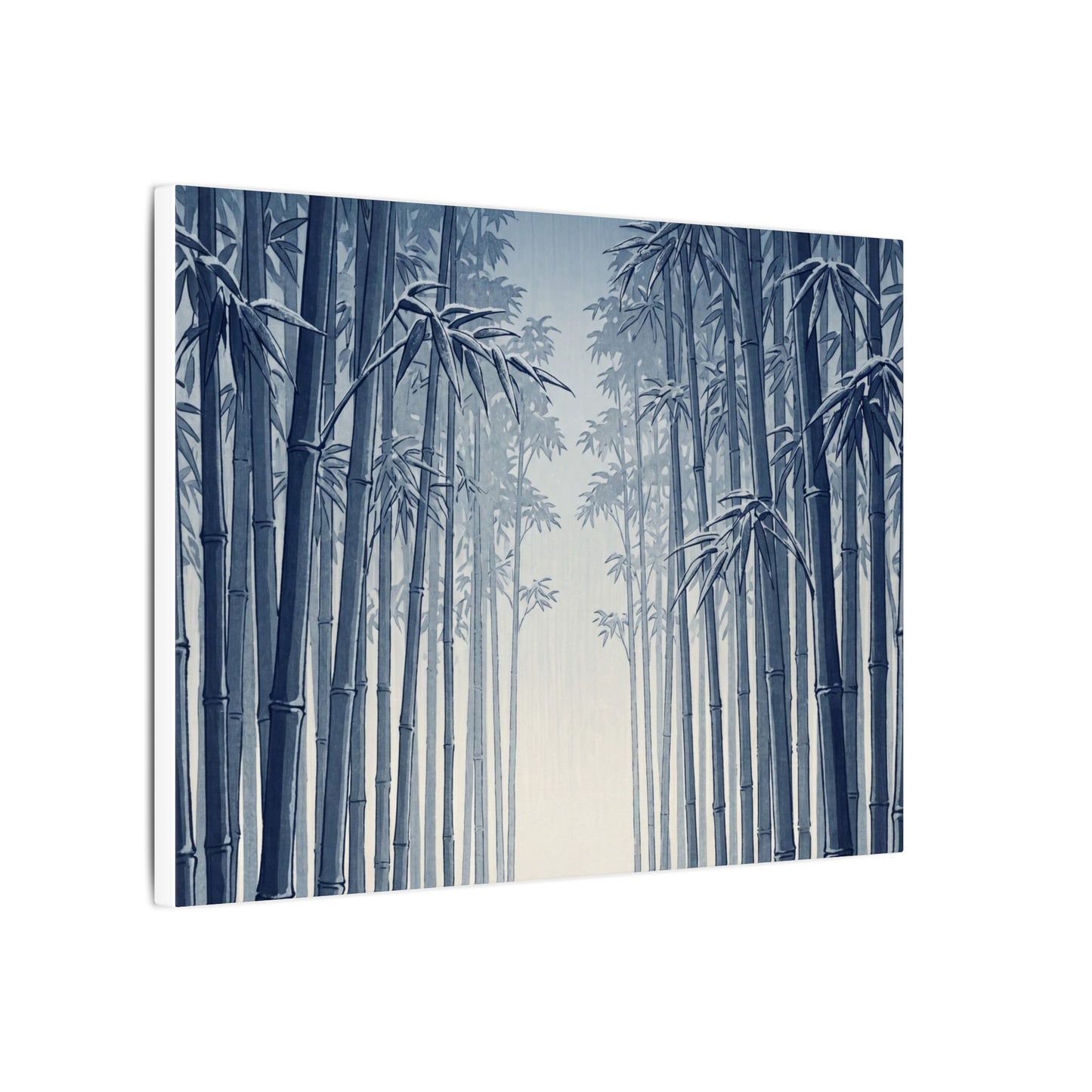 Bamboo Grove Canvas Art | Winter Zen Ukiyo E Inspired Art