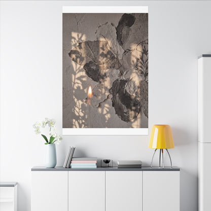 Shadow Play Summer Canvas Art | Japandi Elegant Design