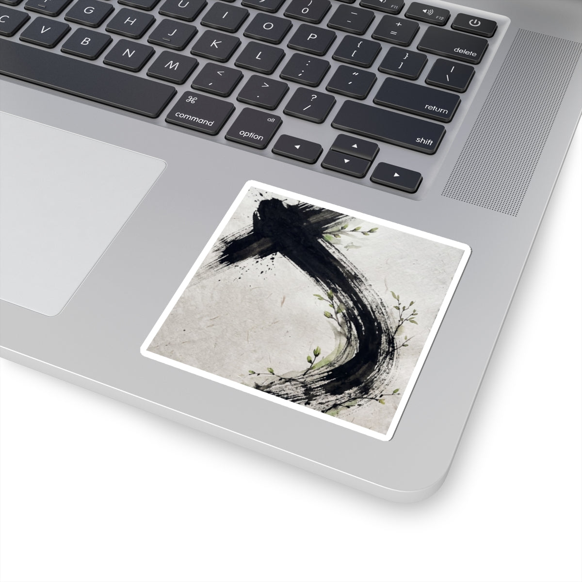 Spring Ink Brushstroke Moody Minimal Sticker | Sophisticated Decor