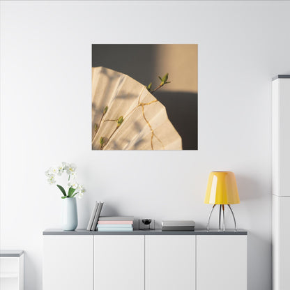 Paper Fold Gold Vein Canvas Art | Healing Kintsugi Art