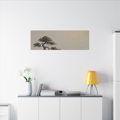Pine Tree Canvas Art | Autumn Zen Karesansui Art