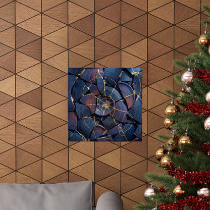 Winter Broken Pottery Gold Repair Wall Art Print | Resilient Decor