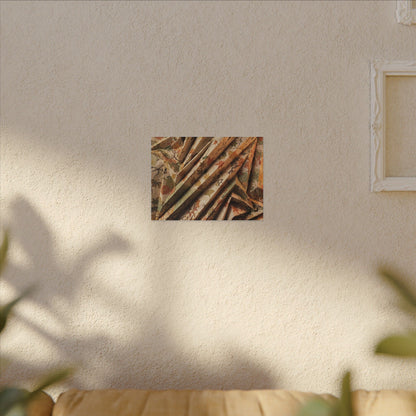 Paper Fold Autumn Canvas Art | Japandi Earthy Design