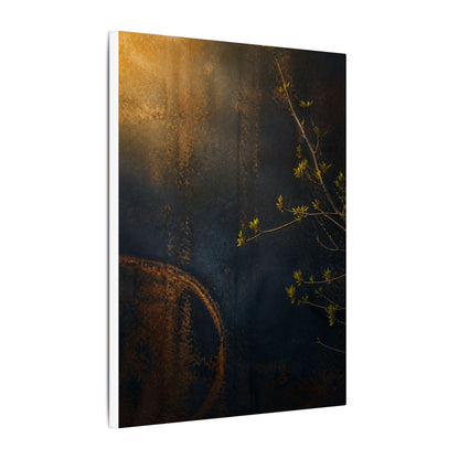Spring Rust Patina Dark Texture Canvas Art | Moody Decor