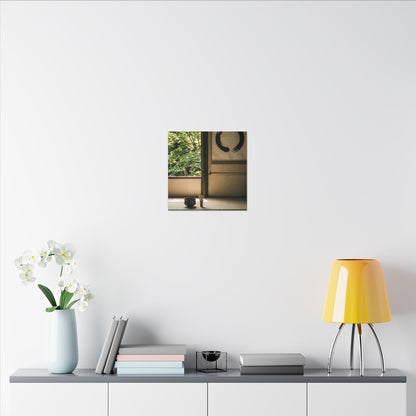 Tea Ceremony Enso Canvas Art | Serene Zen Art